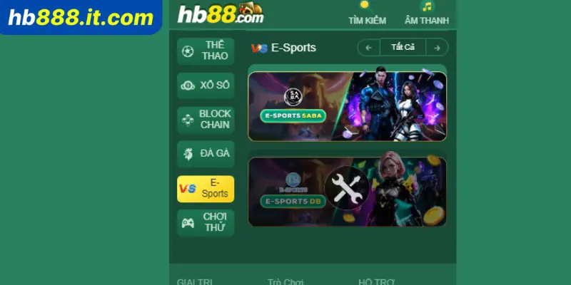 Sảnh cược Esport tại Hb88 mang đến các trận đấu kịch tính